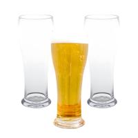 MPDrink Bierglas - 4x - SAN kunststof - 25 cl - onbreekbaar - herbruikbaar - bierglazen