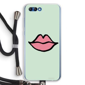 Kusje: Honor 10 Transparant Hoesje met koord
