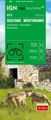 Wegenkaart - landkaart 13 TOP 250 Occitanie - Cévennes - Languedoc - Roussillon | IGN - Institut Géographique National