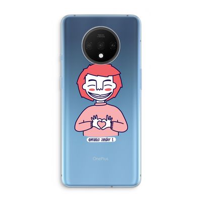 Hartje: OnePlus 7T Transparant Hoesje