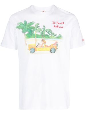 MC2 Saint Barth t-shirt en coton à imprimé graphique - Blanc