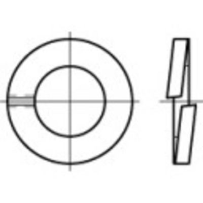 TOOLCRAFT TO-5447406 Veerring 6 mm DIN 127 Brons 1000 stuk(s)