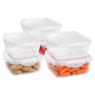 Plasticforte Vershoudbakjes set Classic - 6x stuks - vriezer / magnetron - kunststof - diverse maten