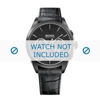 Horlogeband Hugo Boss HB-281-1-34-2889 / HB1513367 / HB659302702 Leder Zwart 22mm