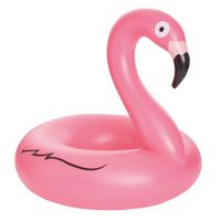 Roze ride-on opblaasvlot flamingo 120 cm   - - thumbnail