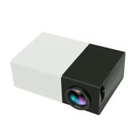 YG300 400LM draagbare mini Home Cinema LED-projector met afstandsbediening ondersteuning HDMI AV SD USB-interfaces (ingebouwde 1300mAh Lithium ba