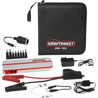 Dino KRAFTPAKET Snelstartsysteem 136102 Starthulpstroom: 300 A 2x 12V-uitgang, 2x USB-contact, Verpolings- en elektronicabescherming, SOS signaallamp, - thumbnail