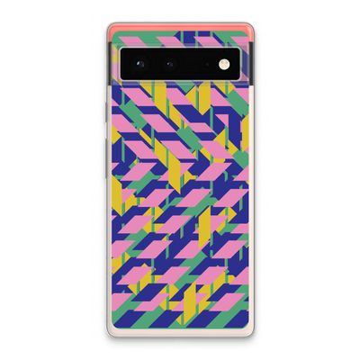 Skew Blush 1: Google Pixel 6 Transparant Hoesje