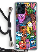 Vexx Mixtape: Oppo Find X3 Transparant Hoesje met koord