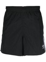 adidas short de sport à bandes rayées - Noir