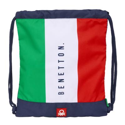 Rugtas met Koordjes Benetton Flag Marineblauw 35 x 40 x 1 cm