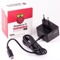 Raspberry Pi Foundation Officiële Black Raspberry Pi 5.1A / 3A PSU voedingseenheid - thumbnail