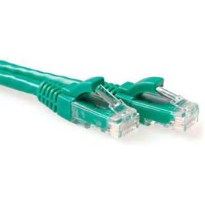 ACT Groene 0,25 meter U/UTP CAT6 patchkabel snagless met RJ45 connectoren