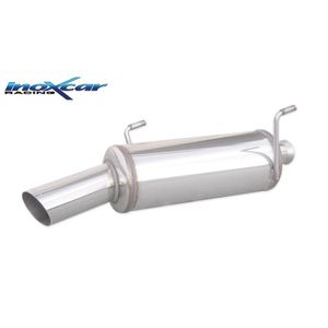 InoxCar uitlaat passend voor Peugeot 206 1.4 16v/1.4XS 90pk 2001-2006 1x90mm Rally IXPE2062190RA