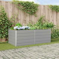 Plantenbak Lichtgrijs 195 x 100 x 45 cm Gegalvaniseerd staal