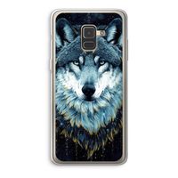 Darkness Wolf: Samsung Galaxy A8 (2018) Transparant Hoesje