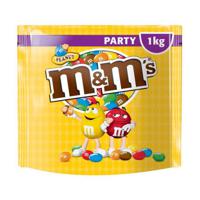 M&M'S Melkchocolade Pinda Snoepjes Partyzak 1kg bij Jumbo - thumbnail