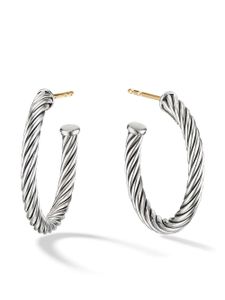 David Yurman boucles d'oreilles Cable en argent sterling