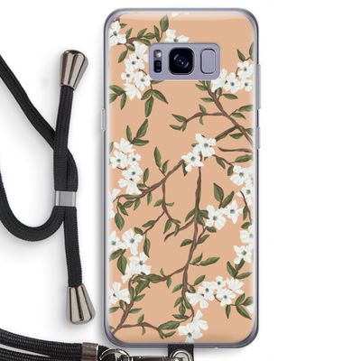 Blossoming spring: Samsung Galaxy S8 Transparant Hoesje met koord