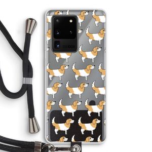 Doggy: Samsung Galaxy S20 Ultra Transparant Hoesje met koord