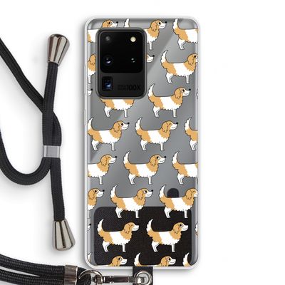 Doggy: Samsung Galaxy S20 Ultra Transparant Hoesje met koord
