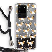 Doggy: Samsung Galaxy S20 Ultra Transparant Hoesje met koord