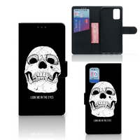 Telefoonhoesje met Naam Samsung Galaxy A02s | M02s Skull Eyes