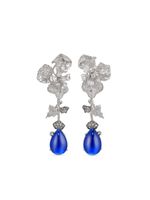 Anabela Chan boucles d'oreilles Orchiden or blanc vermeil 18ct - Argent