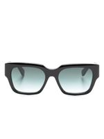 Chloé Eyewear logo-print rectangle-frame sunglasses - Noir - thumbnail