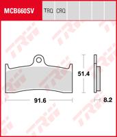 TRW Remblokken, en remschoenen voor de moto, MCB660TRQ Sinter track
