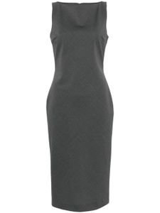 Claudie Pierlot boat-neck midi dress - Gris