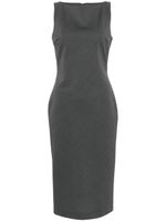 Claudie Pierlot boat-neck midi dress - Gris - thumbnail