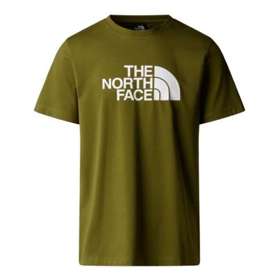 The North Face Easy S/S T-shirt Heren Forest Olive/TNF White L