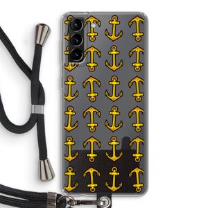 Musketon Anchor: Samsung Galaxy S21 Plus Transparant Hoesje met koord