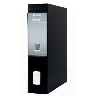 Vulbare opbergkest Rexel Dox 2 Zwart A4 Karton Gerecycled
