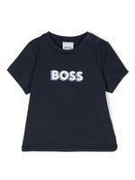 BOSS Kidswear t-shirt à logo imprimé - Bleu