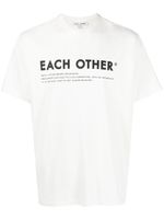 Each X Other t-shirt en coton à logo imprimé - Tons neutres