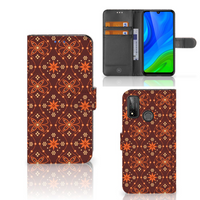 Huawei P Smart 2020 Telefoon Hoesje Batik Brown - thumbnail