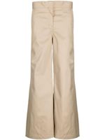 Palm Angels pantalon chino à taille contrastante - Marron