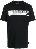 Plein Sport t-shirt SS Silver Brush en coton - Noir - thumbnail