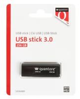 Usb stick 3.0 quantore usb-a 256gb zwart | 400 stuks