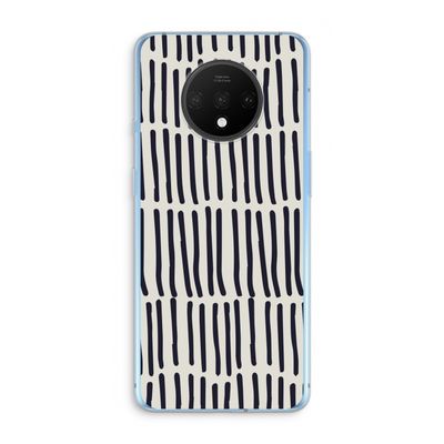 Moroccan stripes: OnePlus 7T Transparant Hoesje