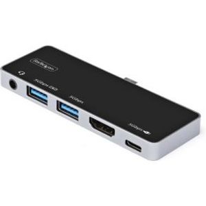 StarTech.com DKT30ICHPD notebook dock & poortreplicator Bedraad USB 3.2 Gen 1 (3.1 Gen 1) Type-C Zwa