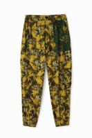 Gebloemde cargobroek - YELLOW - S