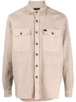 Fay chemise boutonnée à patch logo - Tons neutres