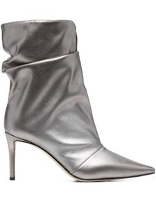 Giuseppe Zanotti bottes Yunah 80 mm à effet métallisé - Argent