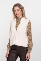 Geisha Pullover Sleeveless With Zipper 54835-29 Trui 10 Off-white