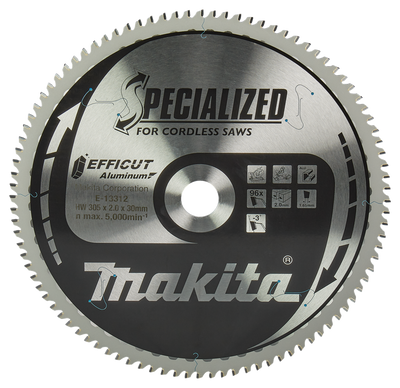 Makita Accessoires Afkortzaagblad Aluminium | Efficut 305x30x2,0 96T -3g - E-13312 E-13312