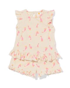 HEMA Newborn Kledingset Badstof Eenden Ecru (ecru)