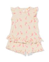 HEMA Newborn Kledingset Badstof Eenden Ecru (ecru)